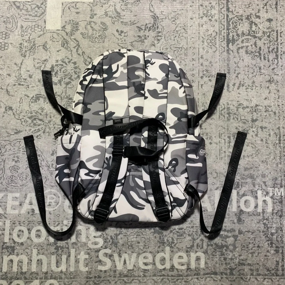 Supreme Cordura Backpack Snow Camo White Grey Box Logo Streetwear Bag